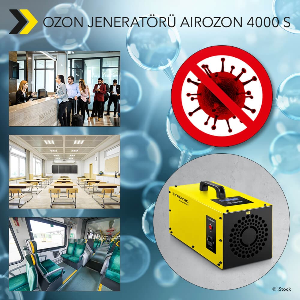 Airozon 4000 S Ozon Jeneratörü: Kötü Koku Giderme & Dezenfeksiyon 